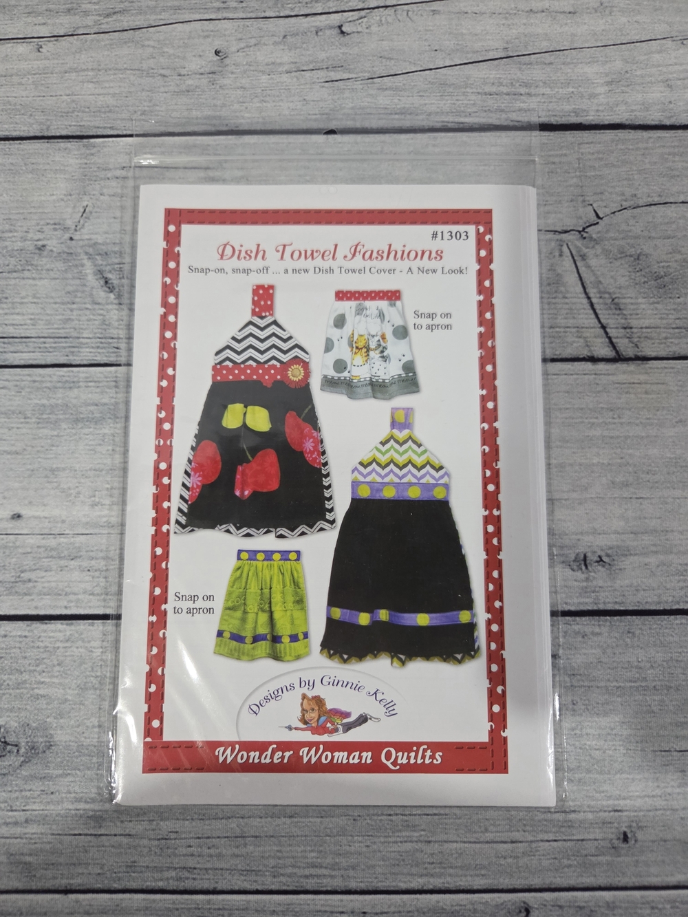 Wonder Woman Quilts Sewing Pattern Dish Towel Fashions